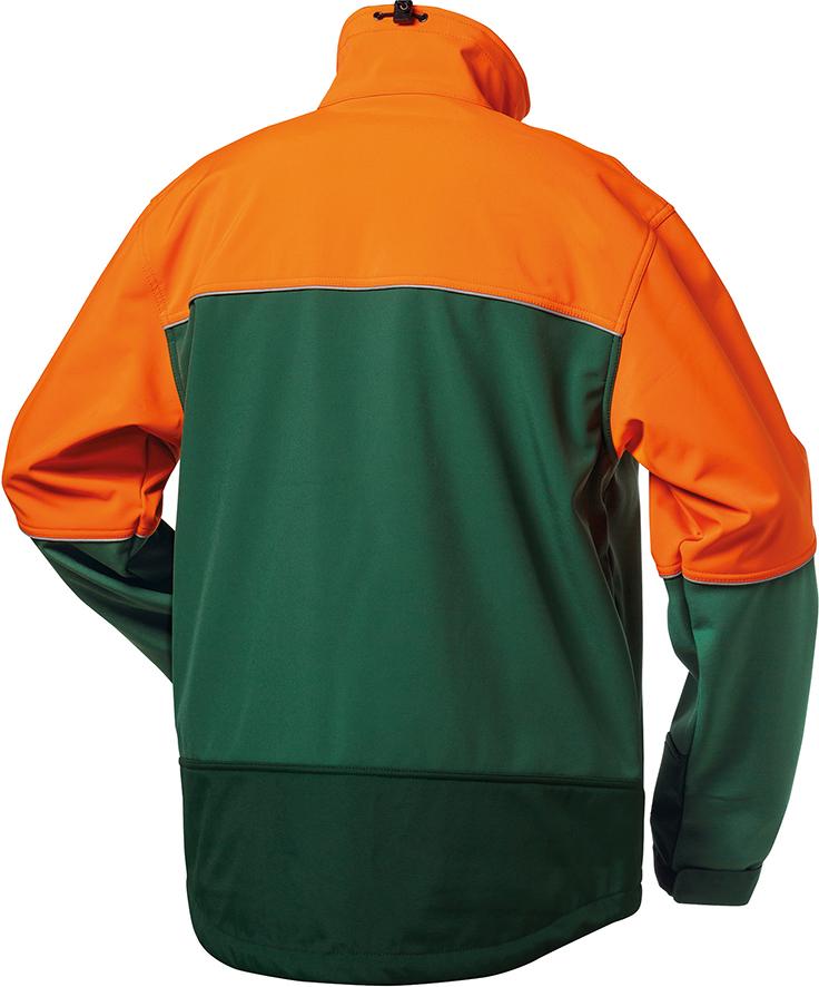 SANDDORN Softshell jacket, size S, orange/green, ELYSEE