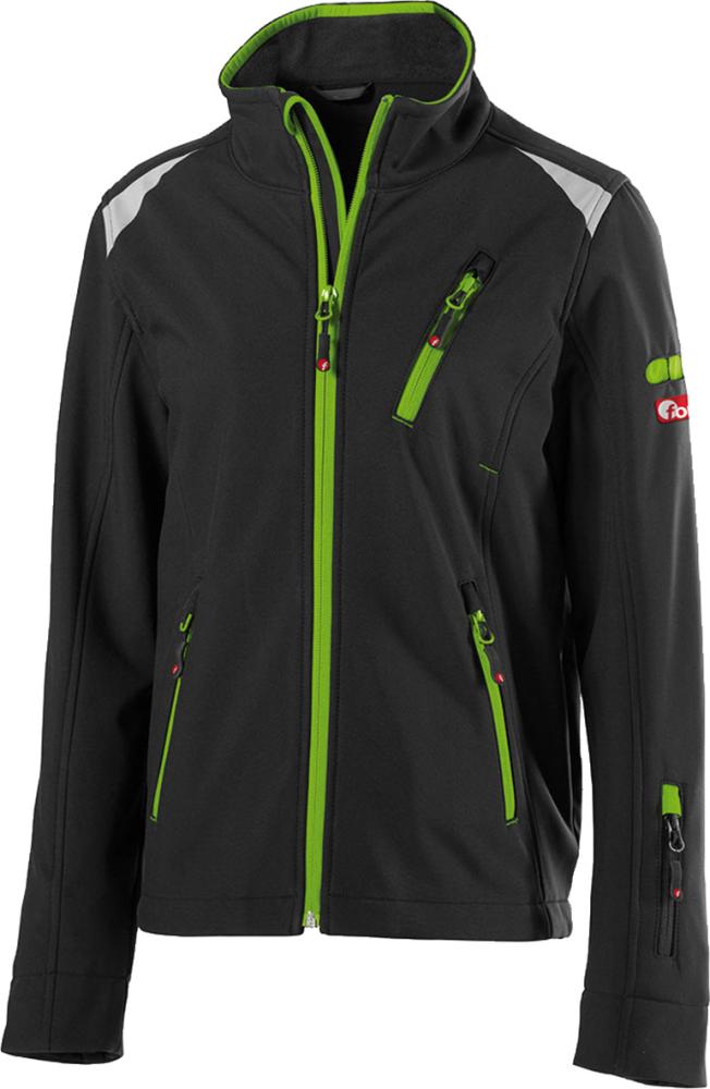 FORTIS jacket for children 24, black/lime green, size 98-104