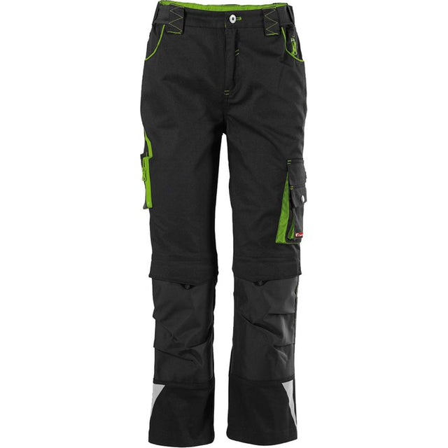 Pantaloni FORTIS Kids 24, negru/verde lime, marimea 122-128 - sefira.ro