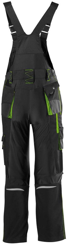 Salopeta FORTIS Kids 24, neagra/verde lime, marimea 98-104