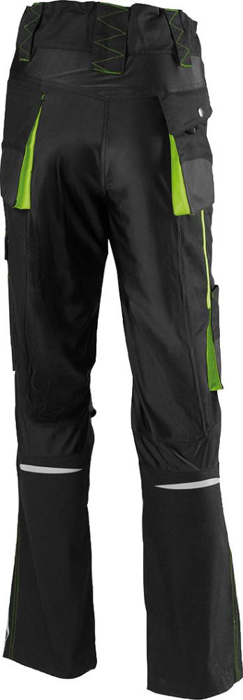 Women's twenty-four pants, black/lime, size 36, FORTIS