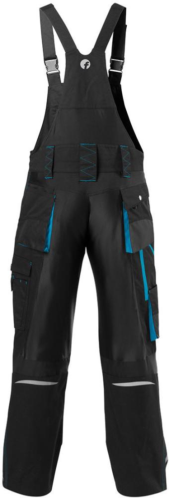 Salopetă FORTIS H 24, negru/turcoaz, mărime. 46 - sefira.ro