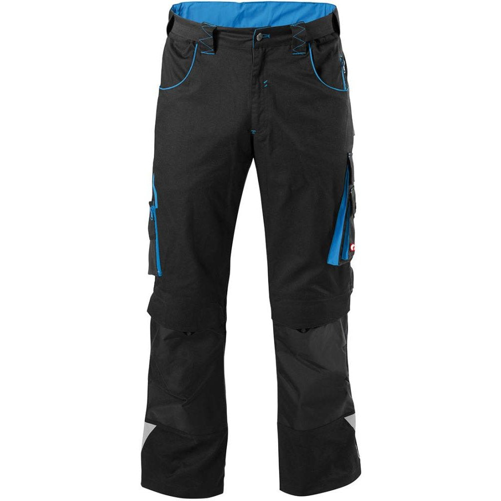 Pantaloni FORTIS H 24, negru/turcoaz, marimea. 46 - sefira.ro