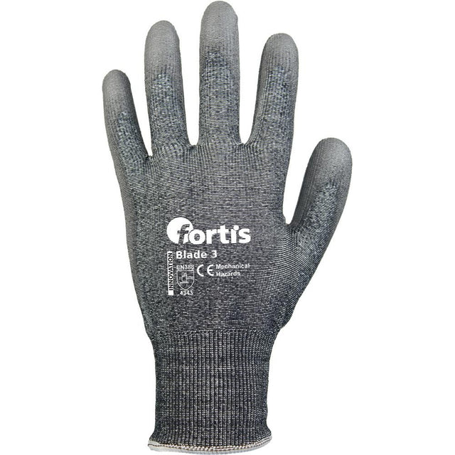 Manusi de protectie antitaiere, marimea 8, BLADE III, gri, FORTIS - sefira.ro