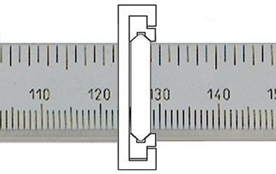 Subler de buzunar, citire fara paralaxe, ghidaj cu prisma dubla, 150x40mm, HELIOS PREISSER - sefira.ro