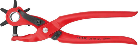 Cleste de perforat tip revolver, Ø gaura: 2; 2,5; 3; 3,5; 4; 4,5, 220mm, KNIPEX