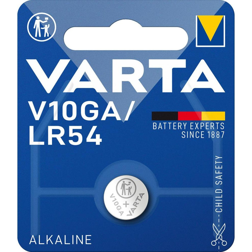 Baterie Alcalina V10GA/LR54, 1.5V, 70 mAh, ambalata individual in blister, VARTA - sefira.ro