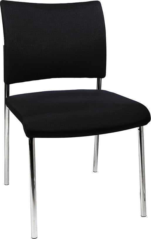 Visit10 special chair with upholstery, black