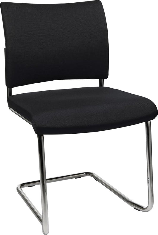 Visit20 special chair with upholstery, black