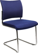 Scaun vizitator model Visit 20, sezut 450 x 480 mm, spatar tapitat, negru, inaltime 450/850 mm, 2 buc, TOPSTAR - sefira.ro