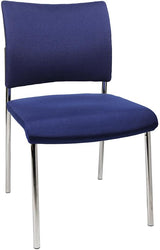 Scaun vizitator model Visit 10, sezut 430 x 480 mm, spatar tapitat, negru, inaltime 450/830 mm, TOPSTAR - sefira.ro