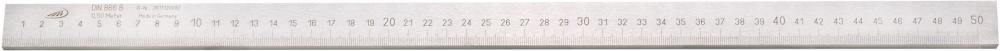 Workshop ruler, 500x25x5mm, DIN 866B, HELIOS PREISSER