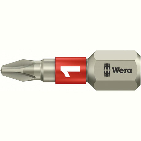 Bit dur 1/4" cruce, PH 1 x 25 mm, DIN3126, otel inoxidabil, 05071010001, WERA - sefira.ro