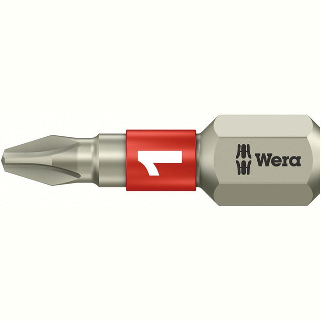 Bit dur 1/4" cruce, PH 1 x 25 mm, DIN3126, otel inoxidabil, 05071010001, WERA - sefira.ro