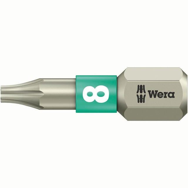Bit dur 1/4", T 8 x 25 mm, TORX®, otel inoxidabil, DIN3126, 05071030001, WERA - sefira.ro
