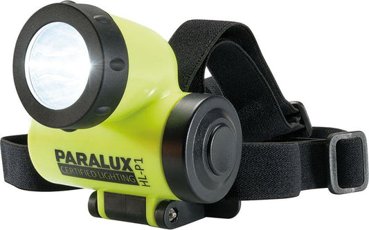 Lanterna frontala LED PARALUX® HL-P1, ATEX-Zone 1, cu baterii, 120Lm, functionare 12 ore, PARAT