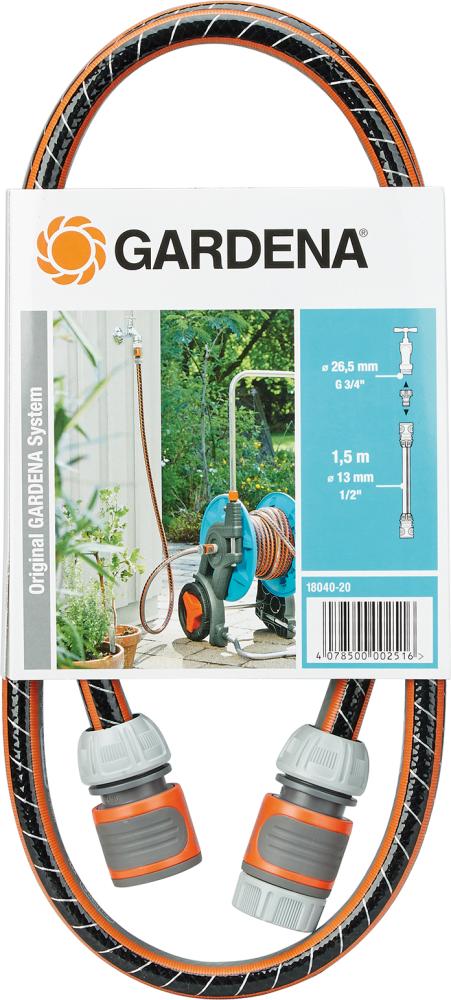 Flex connection set 18040-20, between hose reel and tap, 1.5m, GARDENA