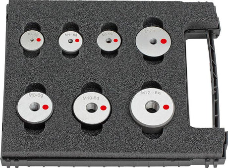 Set calibru inel "TRECE" , M3-M12, clasa de toleranta 6g, FORTIS - sefira.ro