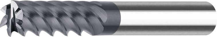 Freza din carbura monobloc, 6mm, lungime 70mm, 6 taisuri, AlTiN+, DIN 6535 HA, FORTIS - sefira.ro