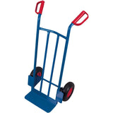 Carucior din otel tubular cu anvelope pneumatice, 250 kg, lopata 150 x 400 mm, VARIO - sefira.ro