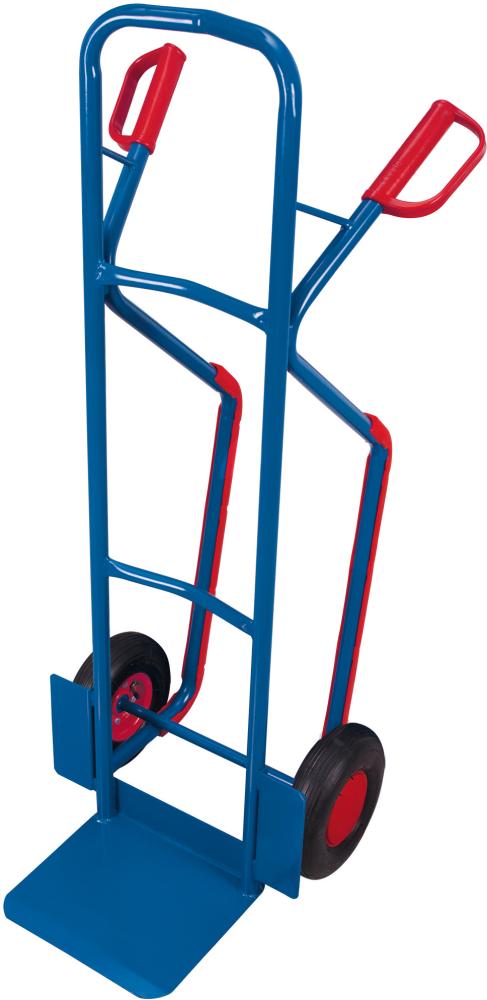 Carucior din otel tubular cu anvelope pneumatice, 250 kg, lopata 150 x 400 mm, VARIO - sefira.ro