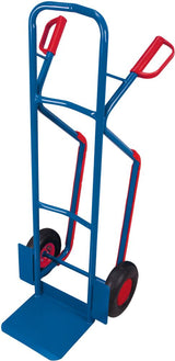 Carucior din otel tubular cu anvelope pneumatice, 250 kg, lopata 150 x 400 mm, VARIO - sefira.ro