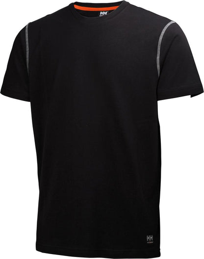 Oxford T-shirt, 100% cotton, size S, black, HELLY HANSEN