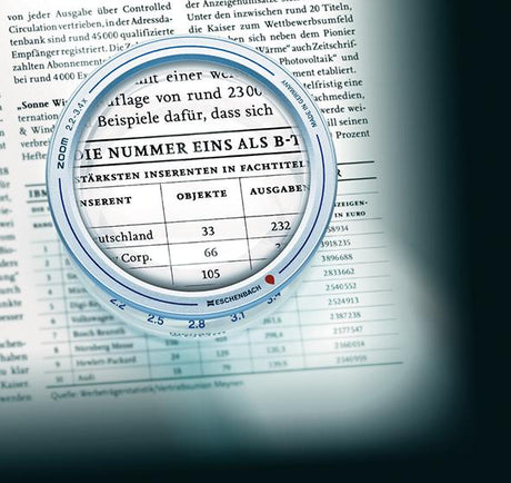 Atasament lupa menas ZOOM, Ø 65mm, 2.2-3.4x, ESCHENBACH - sefira.ro