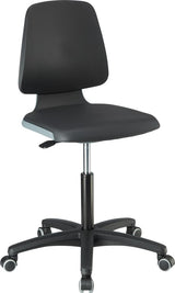 Scaun pentru lucru Labsit2, 450-650mm, albastru, BIMOS - sefira.ro