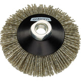 Perie conica din nylon, Ø 100mm, gran.46, M14x2,0, pentru masini cu acumulator, OSBORN - sefira.ro