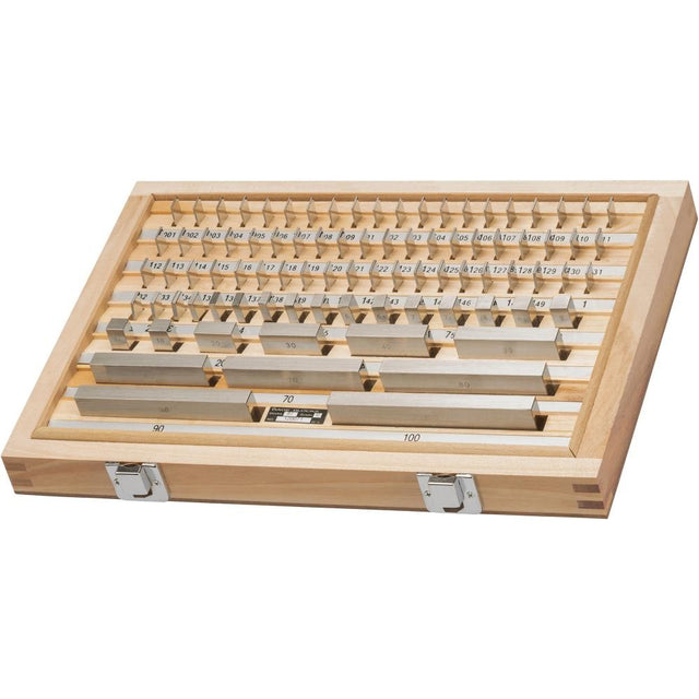 Set cale plan paralele, otel, clasa de toleranta 0, 87 buc., FORTIS - sefira.ro