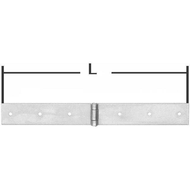 Balama pentru lada, 35 x 2.5 x 300mm, capete drepte, stift Ø 6 mm, POLLMANN - sefira.ro