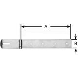 Incuietoare cu balama, versiune usoara, 200mm, fanta 30 x 7 mm, POLLMANN - sefira.ro