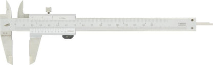 Caliper 150mm, tip 40mm, reading 1/20mm, DIN862, instant lock, PREISSER