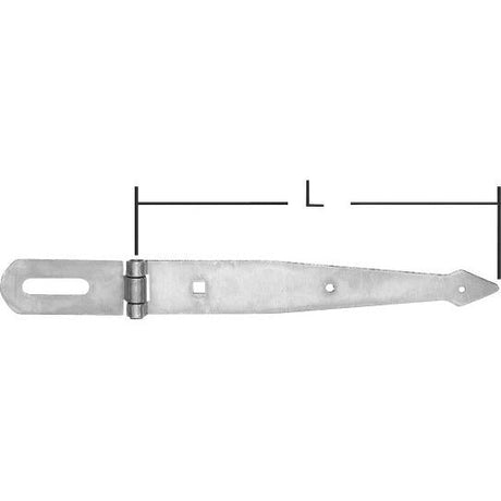 Incuietoare cu balama, design ascutit, 200mm, fanta 30 x 7 mm, POLLMANN - sefira.ro