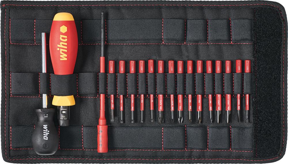 VDE TorqueVario®-S torque screwdriver set, 18-piece set, WIHA