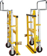 Carucior de transport pentru sarcini grele, ridicare hidraulica 100 mm, 700 x 400 x 900 mm, portanta 1800 kg - sefira.ro