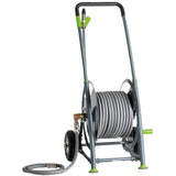 Carucior pentru furtunuri GEKA® plus P40SST, cu 25 m de furtun 1/2", roti din cauciuc, GEKA - sefira.ro