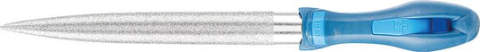 Diamond file, semi-round, No. DF1152, 200/180x22x6.5mm, grain. D151, with handle, PFERD