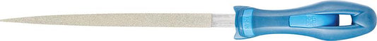 Diamond file, triangular (3 edges), No. DF1132, 200/180x14mm, grit D151, with handle, PFERD