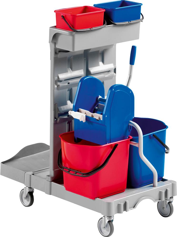 Poly II cleaning trolley, 970x680x1110mm