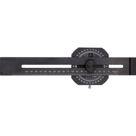 Dispozitiv de trasat de precizie, cu raportor, 200mm, FORTIS - sefira.ro