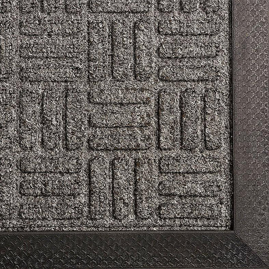 Turtle entrance mat, grey, 8 x 1500 x 900 mm, rubber base