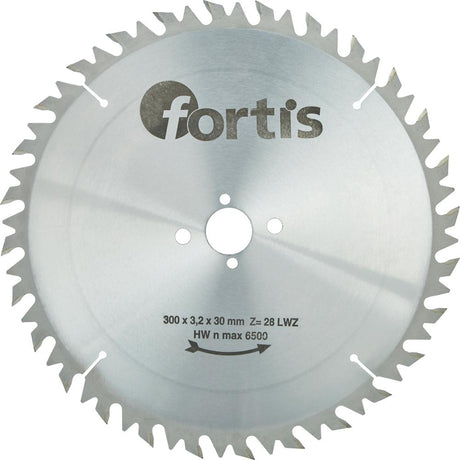 Disc debitare pentru lemn, HW, 300x3,2 x30mm, Z28LWZ, FORTIS - sefira.ro