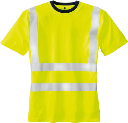 Tricou reflectorizant HOOGE, galben fluorescent, marime S