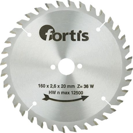 Disc debitare pentru lemn, HW, 160x2,8 x20mm, Z36W, FORTIS - sefira.ro