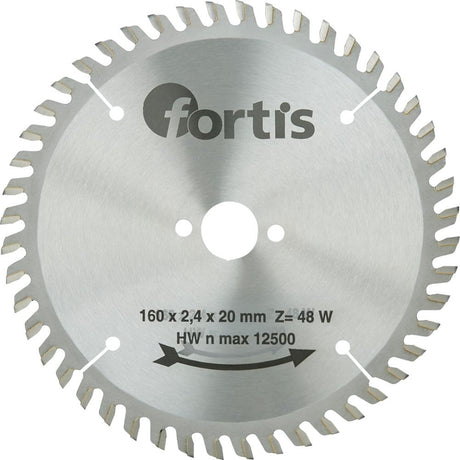 Disc debitare pentru lemn, HW, 160x2,8 x20mm, Z36W, FORTIS - sefira.ro