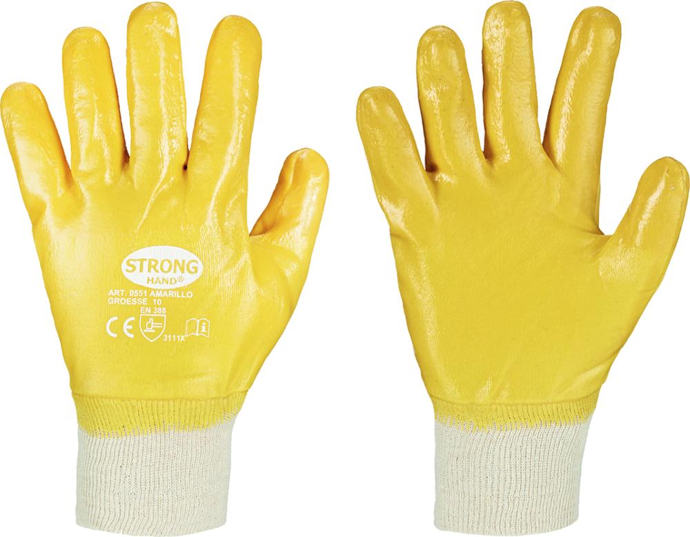 Manusi de protectie AMARILLO, marimea 8, galben, STRONGHAND