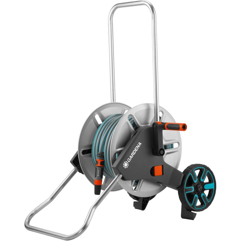 Set carucior metalic pentru furtun CleverRoll M, 18542-20, pentru max. 60m, GARDENA - sefira.ro