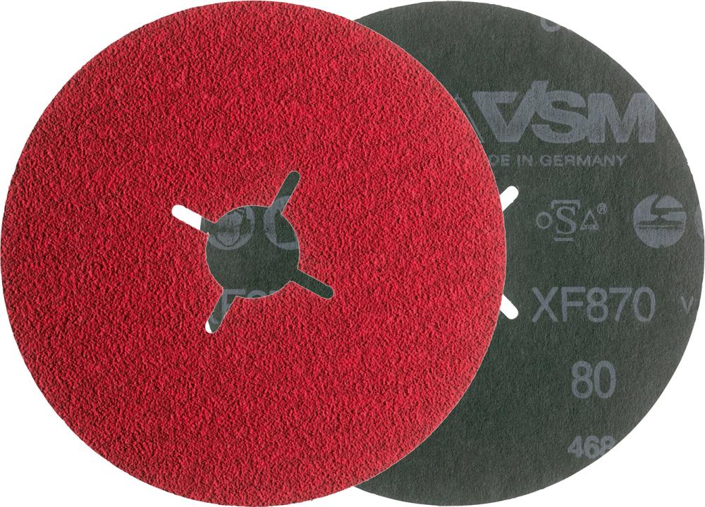 Abrasive grinding disc for stainless steel, high alloy steels, 180mm, grit 24, VSM